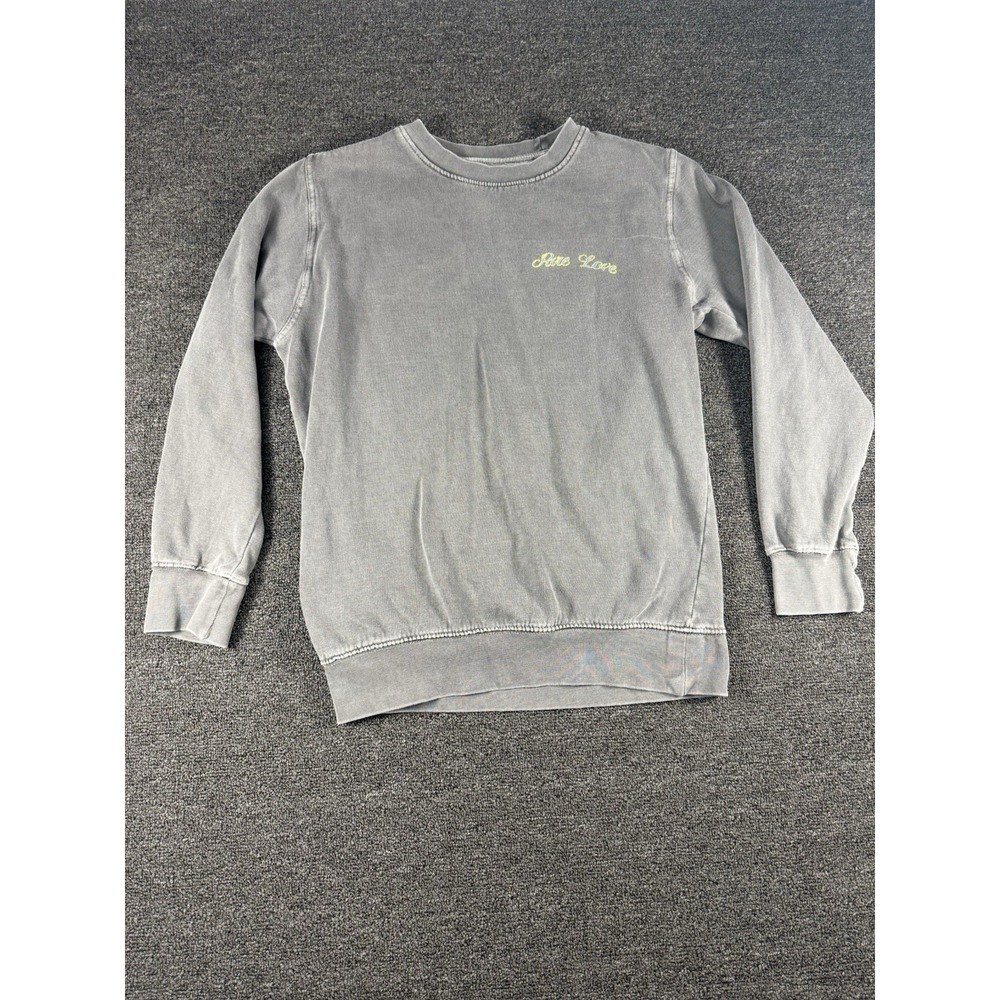 Urban Outfitters BDG "pure Love" Tiger Graphic Sweatshirt  Washed Gray Finish